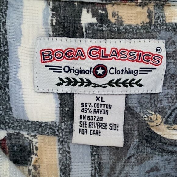 Boca Classics Short Sleeve Bottoms Down Men’s Shirt Size XL - Picture 5 of 8